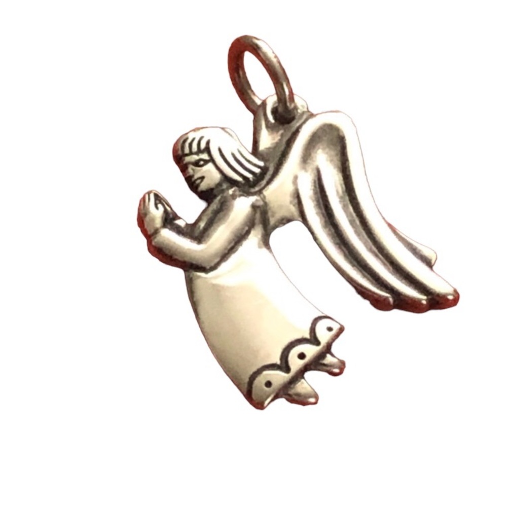 James Avery Retired Praying Angel Charm Pendant
